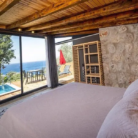 Private Pool With Garden For 2 People In Fethiye, Faralya - Awz 228 *